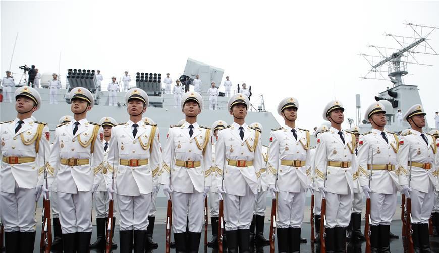 人民海軍70周年海上閱兵，壯麗航跡，榮耀瞬間，人民海軍70周年海上閱兵，榮耀瞬間，壯麗航跡展國威